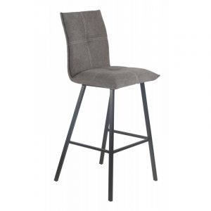 chaises haute grise tissus