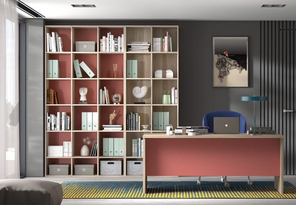 agencement bibliothèque bureau sur mesure avec lydie meubles