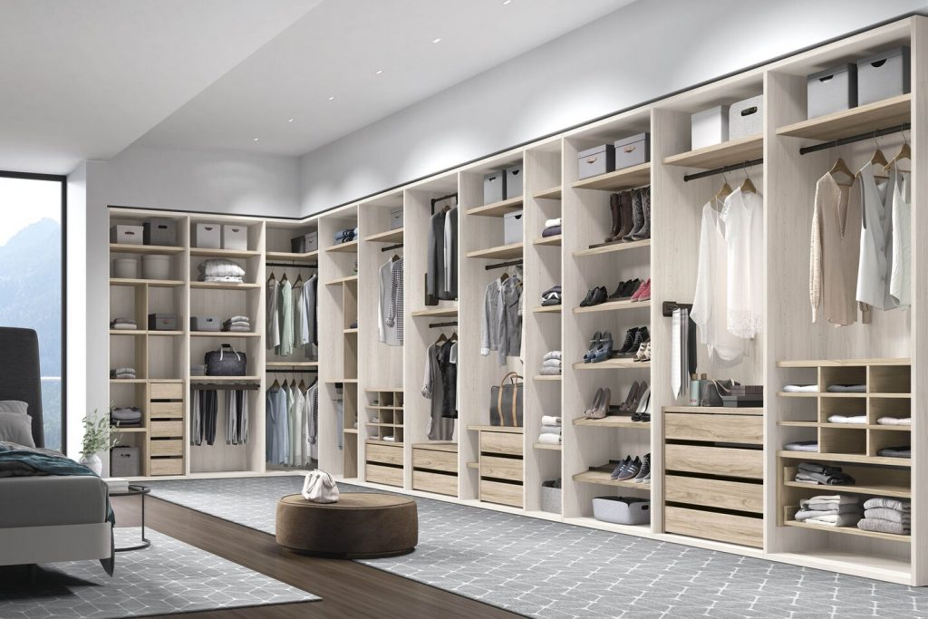 grand dressing en bois sur mesure lydie meubles