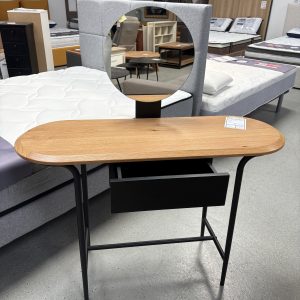coiffeuse avec miroir plateau bois