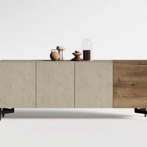 buffet agencement surmesure large bois