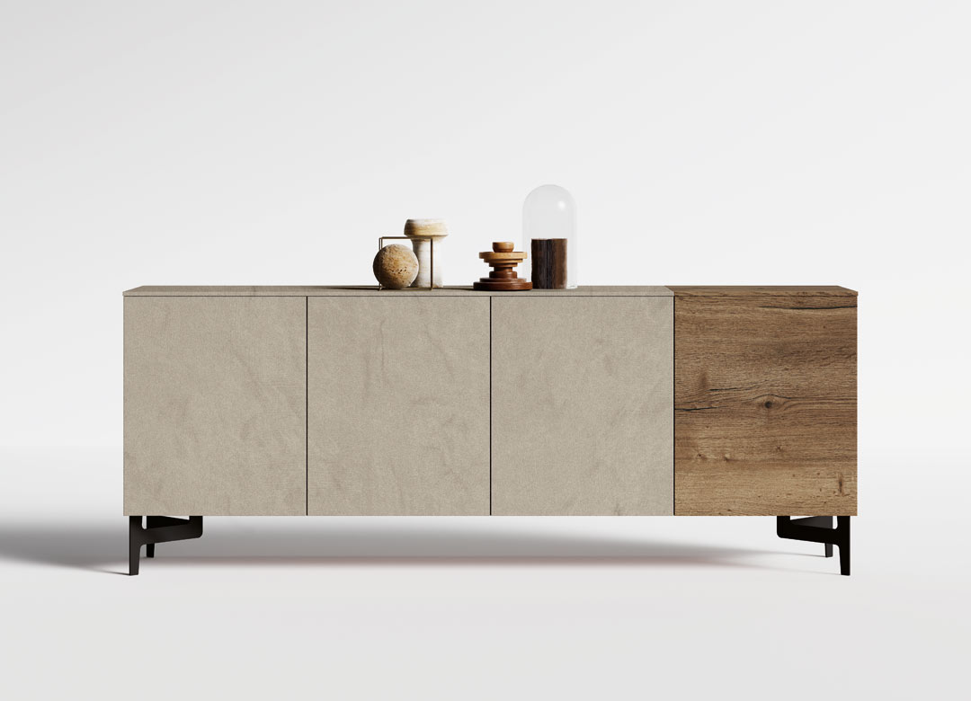 buffet agencement surmesure large bois