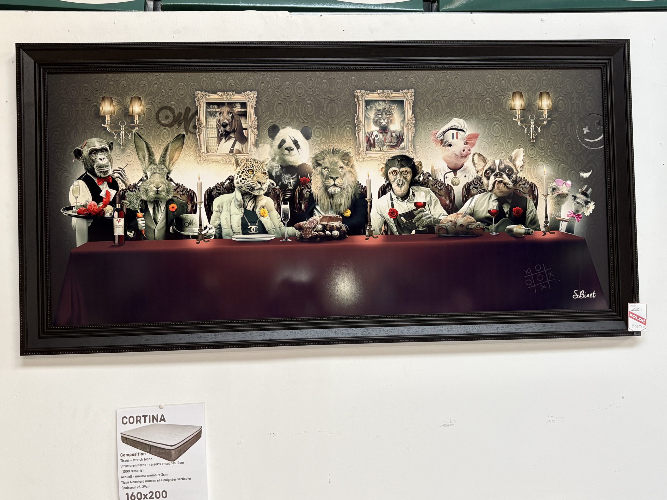 tableau Binet avec des animaux