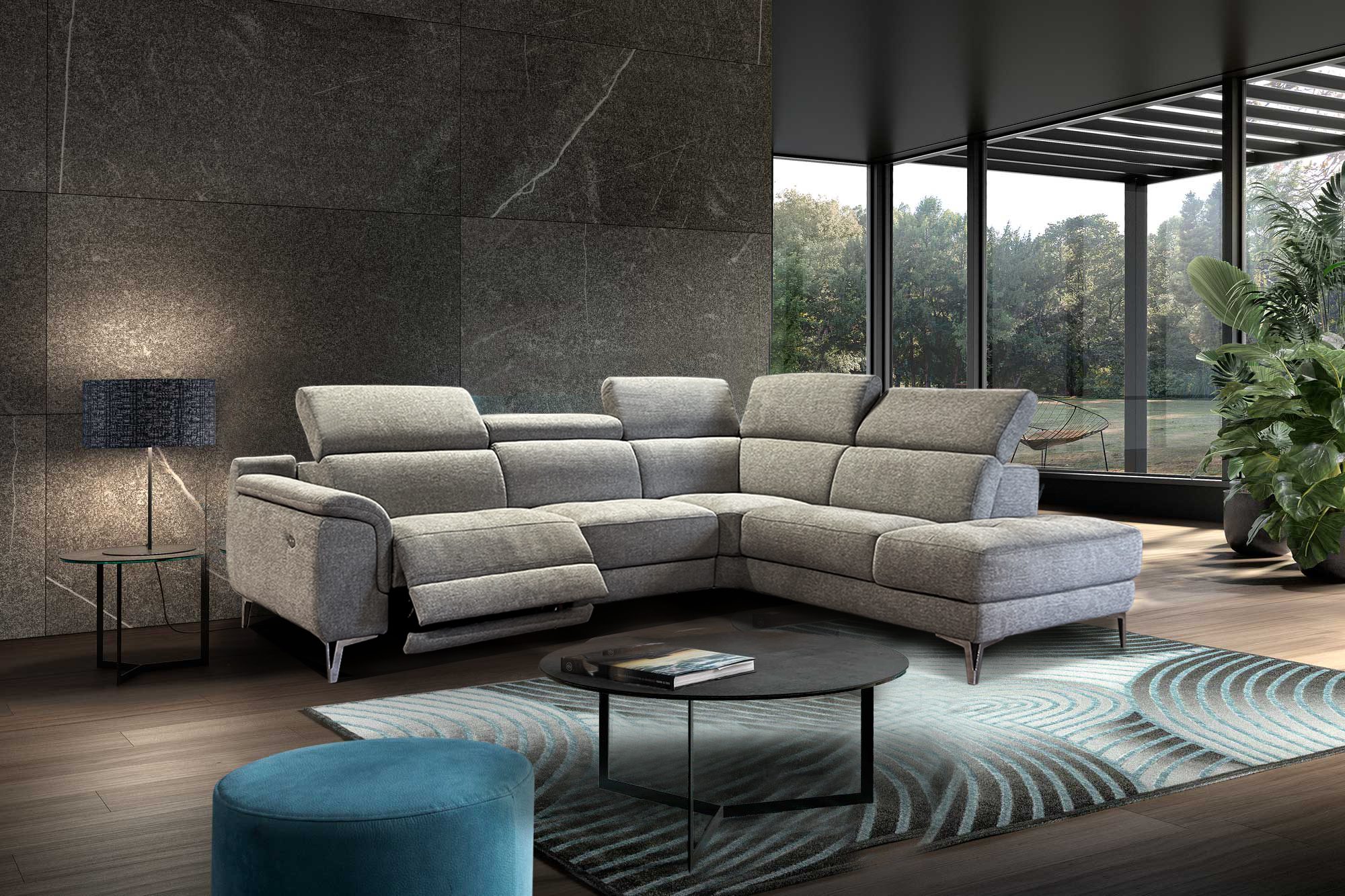 jardin angle tissus gris
